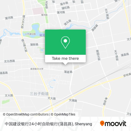 中国建设银行24小时自助银行(蒲昌路) map