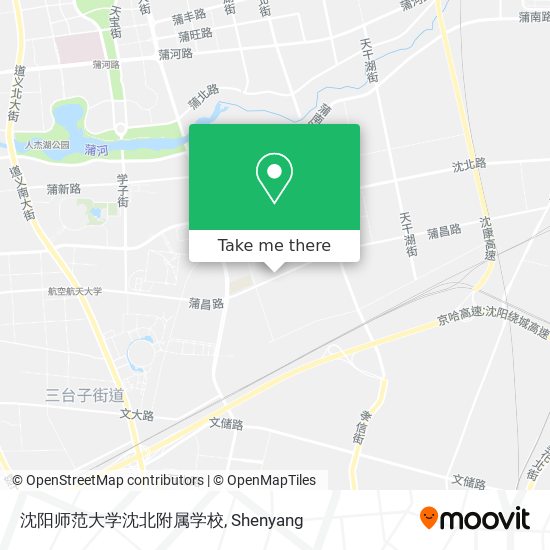 沈阳师范大学沈北附属学校 map