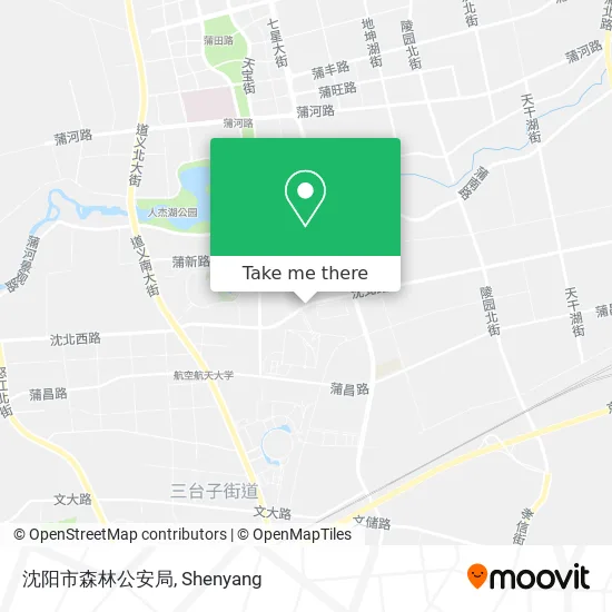 沈阳市森林公安局 map
