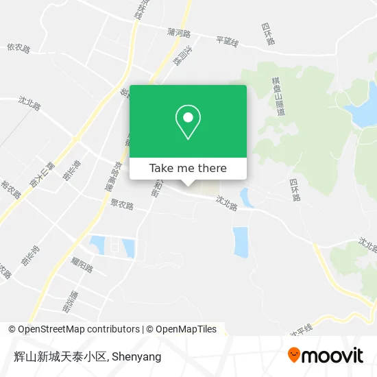 辉山新城天泰小区 map