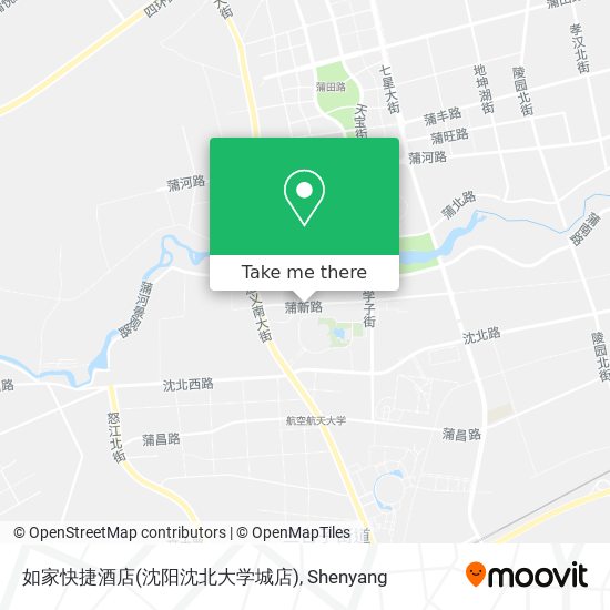 如家快捷酒店(沈阳沈北大学城店) map