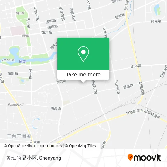 鲁班尚品小区 map