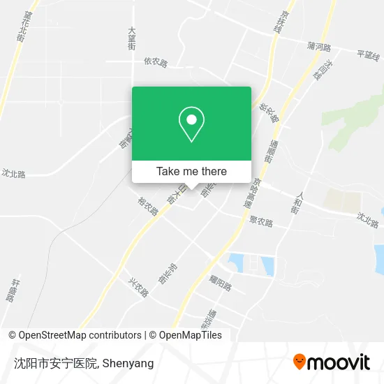 沈阳市安宁医院 map
