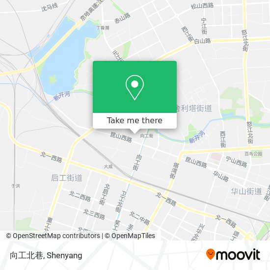 向工北巷 map