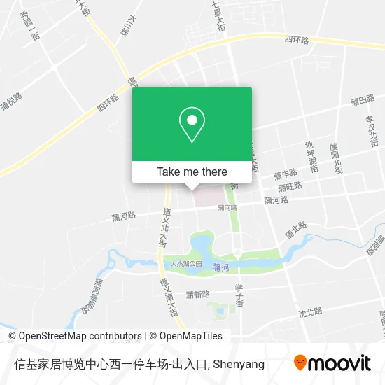 信基家居博览中心西一停车场-出入口 map