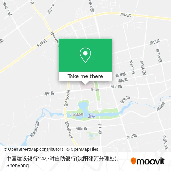 中国建设银行24小时自助银行(沈阳蒲河分理处) map