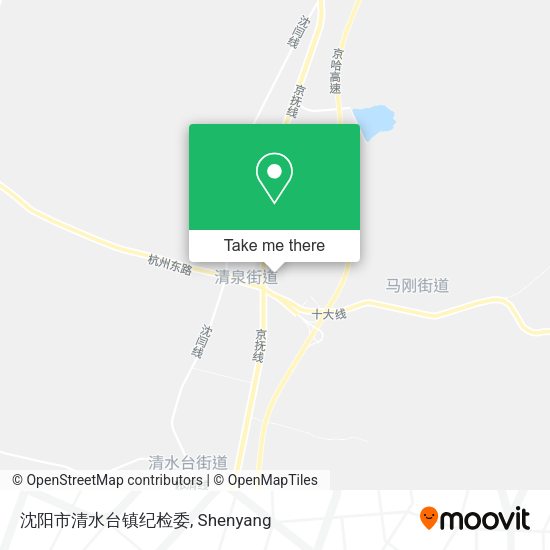 沈阳市清水台镇纪检委 map