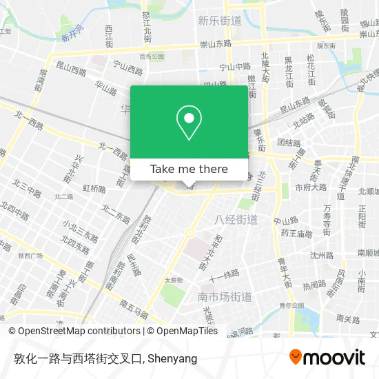 敦化一路与西塔街交叉口 map