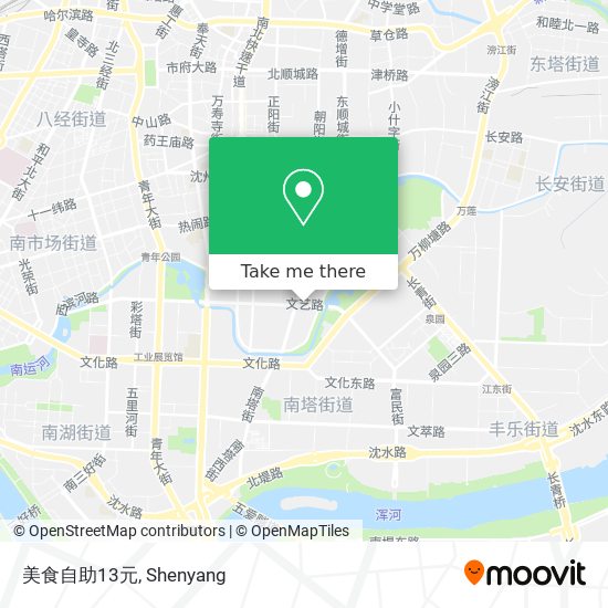 美食自助13元 map