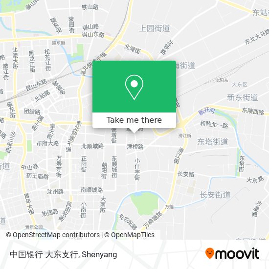 中国银行 大东支行 map