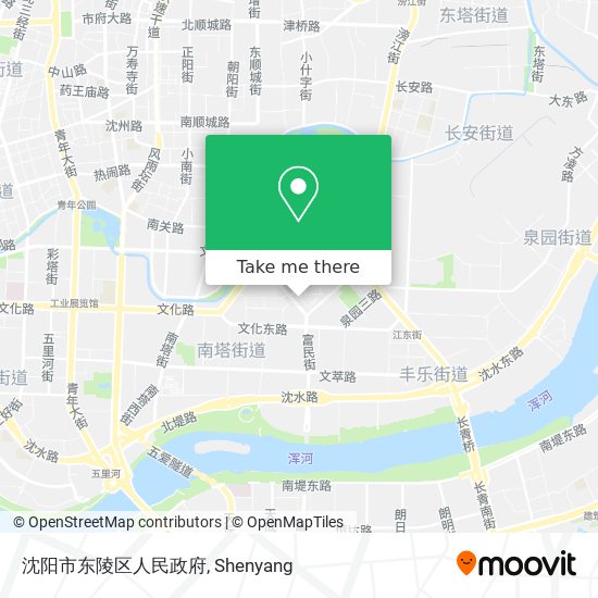 沈阳市东陵区人民政府 map