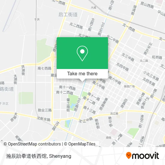 瀚辰跆拳道铁西馆 map