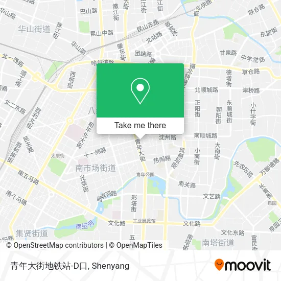 青年大街地铁站-D口 map