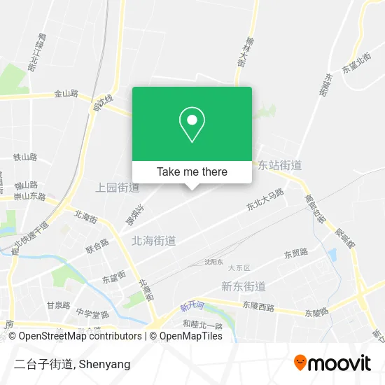 二台子街道 map