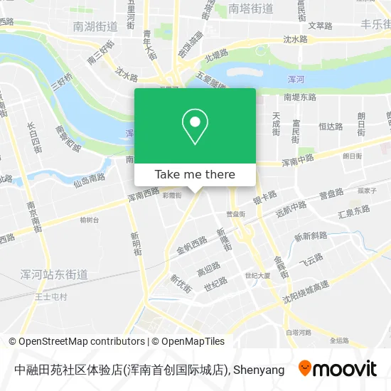 中融田苑社区体验店(浑南首创国际城店) map