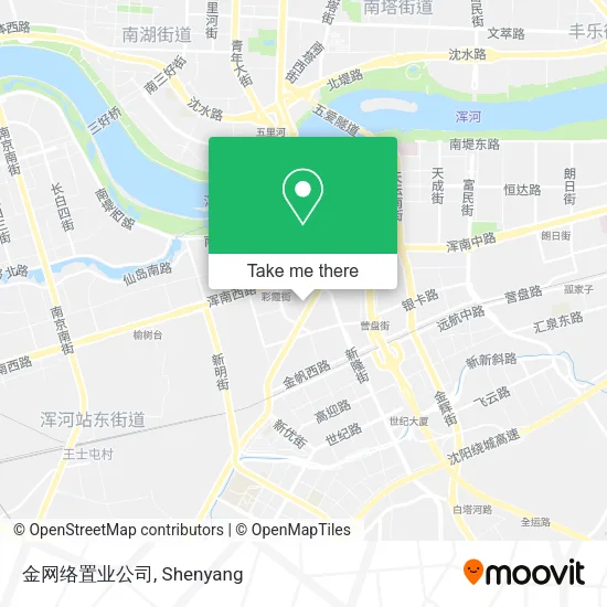 金网络置业公司 map