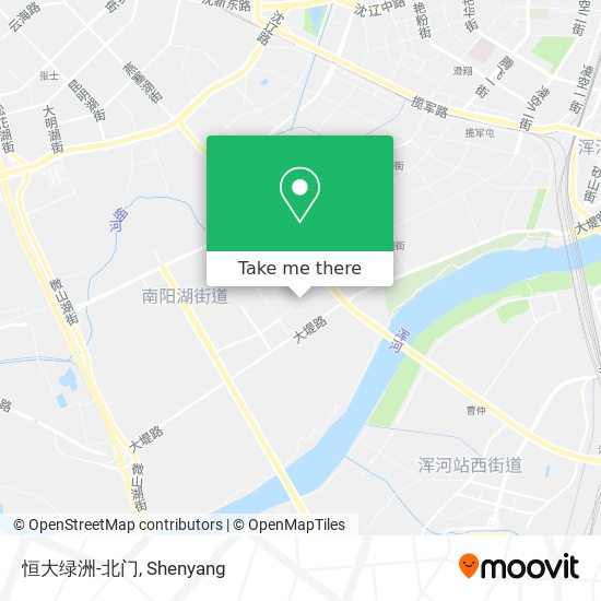 恒大绿洲-北门 map