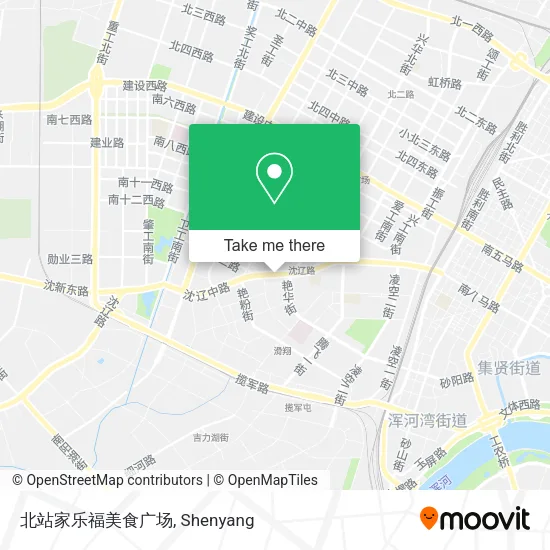 北站家乐福美食广场 map