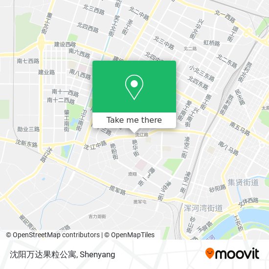 沈阳万达果粒公寓 map