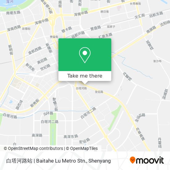 白塔河路站 | Baitahe Lu Metro Stn. map