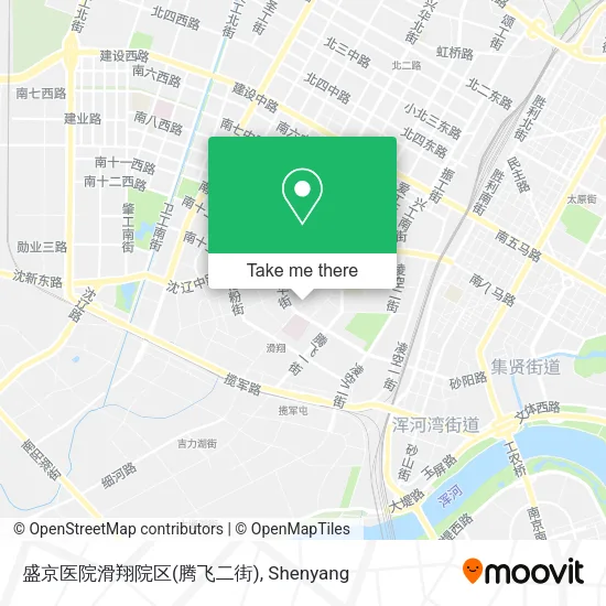 盛京医院滑翔院区(腾飞二街) map