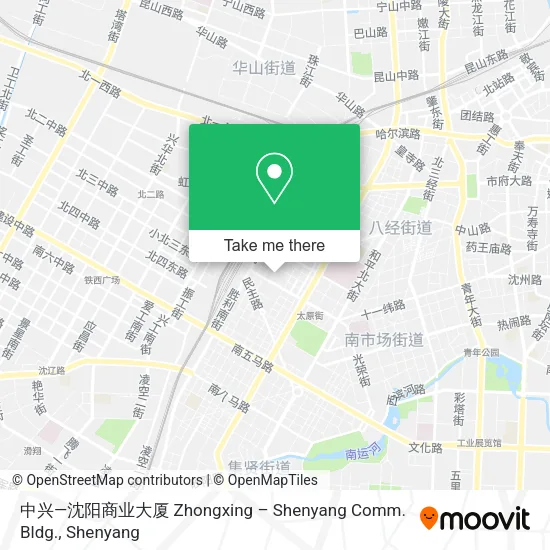 中兴—沈阳商业大厦 Zhongxing – Shenyang Comm. Bldg. map