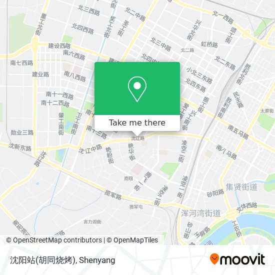 沈阳站(胡同烧烤) map