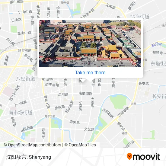 沈阳故宫 map