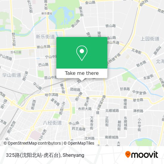 325路(沈阳北站-虎石台) map