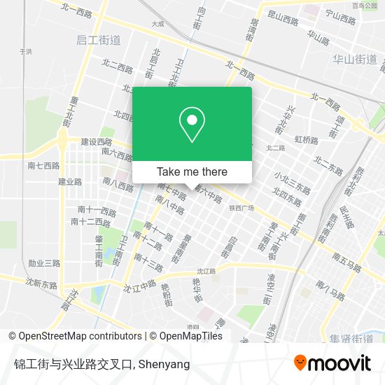 锦工街与兴业路交叉口 map