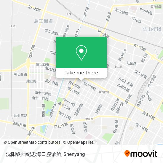 沈阳铁西纪忠海口腔诊所 map