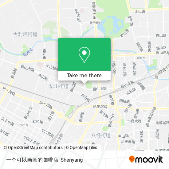 一个可以画画的咖啡店 map