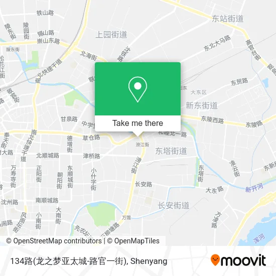 134路(龙之梦亚太城-路官一街) map
