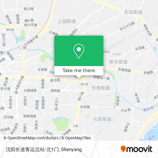 沈阳长途客运总站-北1门 map
