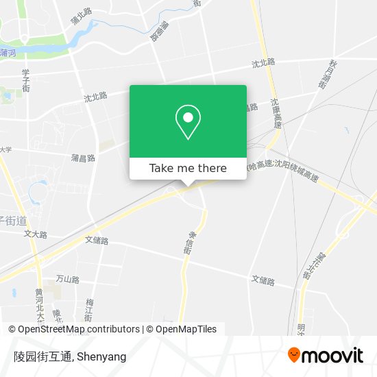 陵园街互通 map