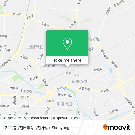 221路(沈阳东站-沈阳站) map