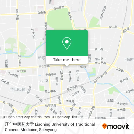 辽宁中医药大学 Liaoning University of Traditional Chinese Medicine map