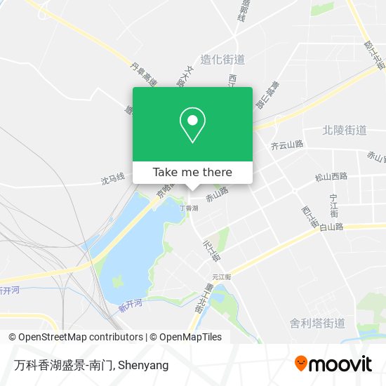 万科香湖盛景-南门 map