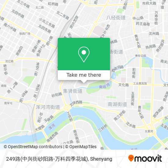 249路(中兴街砂阳路-万科四季花城) map