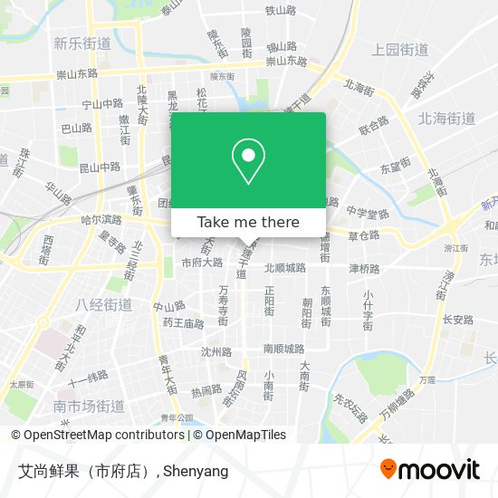 艾尚鲜果（市府店） map