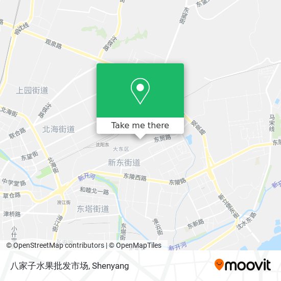 八家子水果批发市场 map