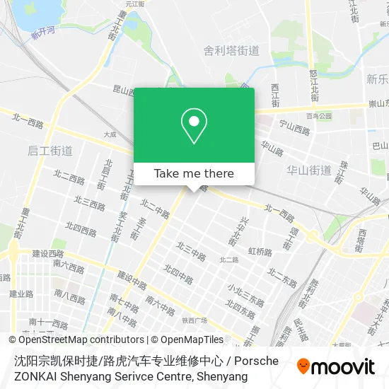 沈阳宗凯保时捷 / 路虎汽车专业维修中心 / Porsche ZONKAI Shenyang Serivce Centre map