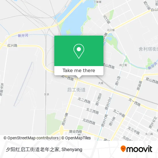 夕阳红启工街道老年之家 map