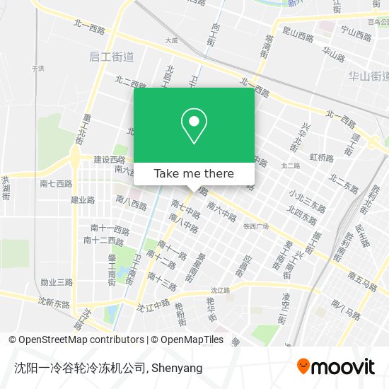 沈阳一冷谷轮冷冻机公司 map