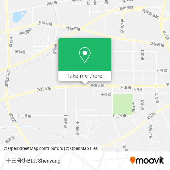 十三号街B口 map