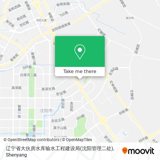 辽宁省大伙房水库输水工程建设局(沈阳管理二处) map
