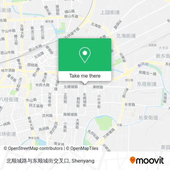 北顺城路与东顺城街交叉口 map