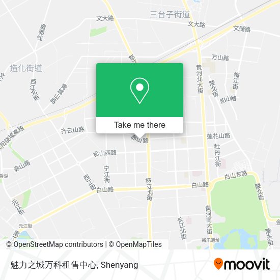 魅力之城万科租售中心 map