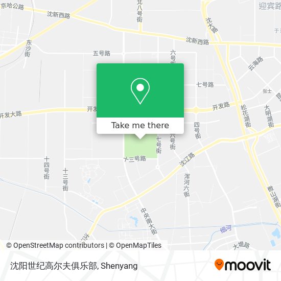 沈阳世纪高尔夫俱乐部 map