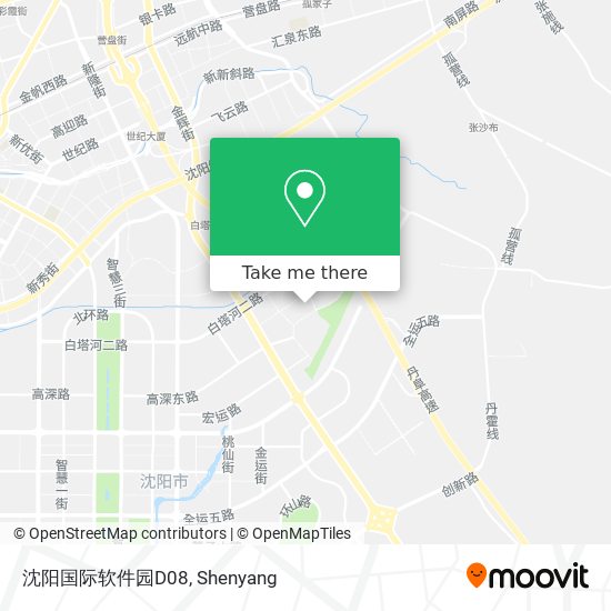 沈阳国际软件园D08 map